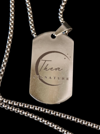 Colier Personalizat din Inox "Thea Signature" cu Fotogravură [1]