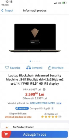 Laptop CryptoDATA BASM  - Securitate și Confidențialitate Excepțională [1]