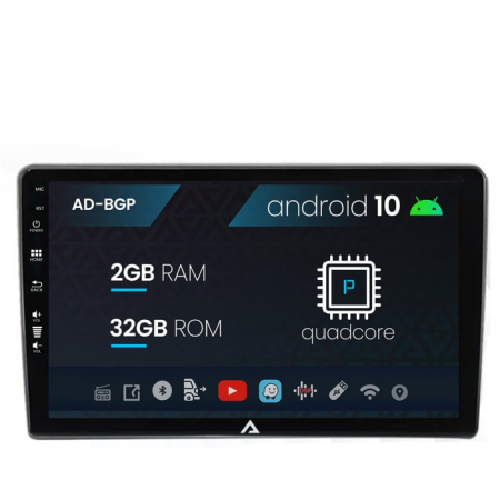 Accesorii auto - Navigatie All-in-one Universala, Android 10, P-Quadcore / 2GB RAM + 32GB ROM, 9 Inch