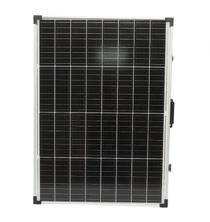 Panou solar 145W portabil fotovoltaic monocristalin tip valiza cu regulator tensiune 12/24V 20Ah 2 USB-uri [5]