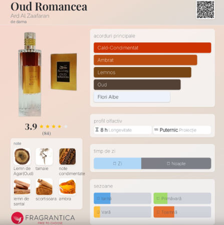 Parfum Unisex Arăbesc Oud Romancea - Ard Al Zaafaran (100 ml) - Aromă Intensă, Seducătoare, Mister și Eleganță Orientală [3]