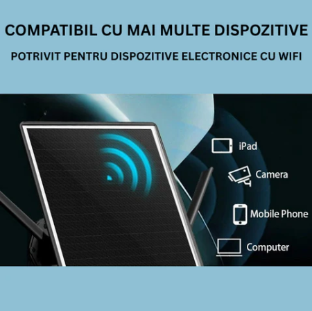 Router 4G de Exterior - Panou Solar si acumulator 12500 mAh + Cartela Sim YOXO Gratuita cu 1 Luna de Internet , Minute si Sms NELIMITAT [5]