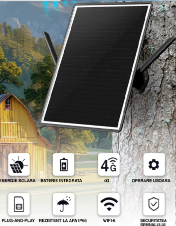 Router 4G de Exterior - Panou Solar si acumulator 12500 mAh + Cartela Sim YOXO Gratuita cu 1 Luna de Internet , Minute si Sms NELIMITAT [3]