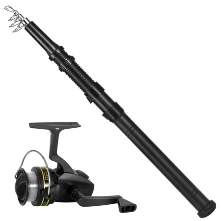 Distractie & Timp Liber - Set de pescuit undita cu mulineta 180 cm si accesori