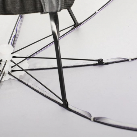 Umbrela de Cap, Diametru 69 cm, Banda Elastica de Cap, Protectie UV/Ploaie, Fucsia [4]