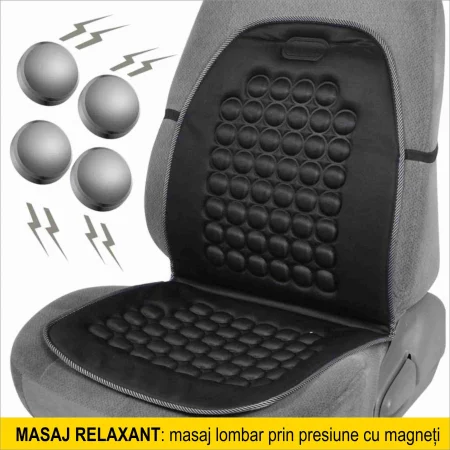 NOU! Husa cu Masaj Magnetic cu efect benefic in alinarea durerilor de spate si imbunatatirea tonusului muscular - marime universala [8]