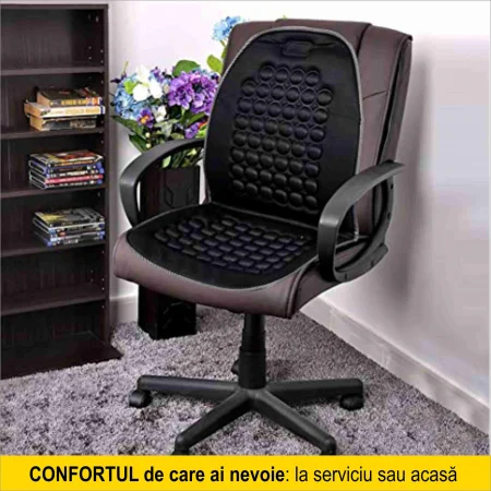 NOU! Husa cu Masaj Magnetic cu efect benefic in alinarea durerilor de spate si imbunatatirea tonusului muscular - marime universala [4]