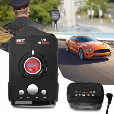 Detector Radar V8 360 Plus cu alerta sonora + luminoasa si arie de detectie la 360 grade [1]