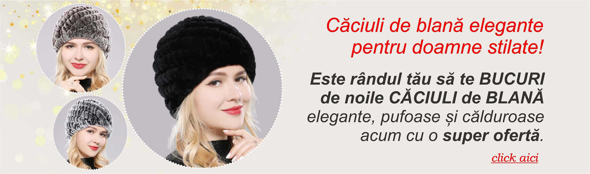 Caciuli dama tip iepure