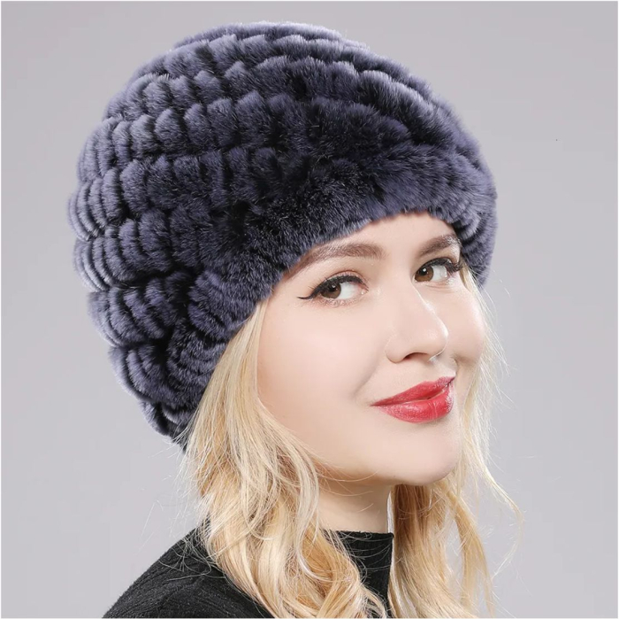 Caciula elegante din blana SARA (INDIGO) - marime universala [1]