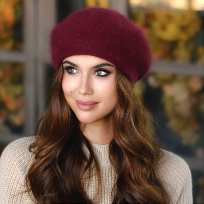 Caciulita eleganta din lana de Angora (GRENA) - marime UNIVERSALA [2]