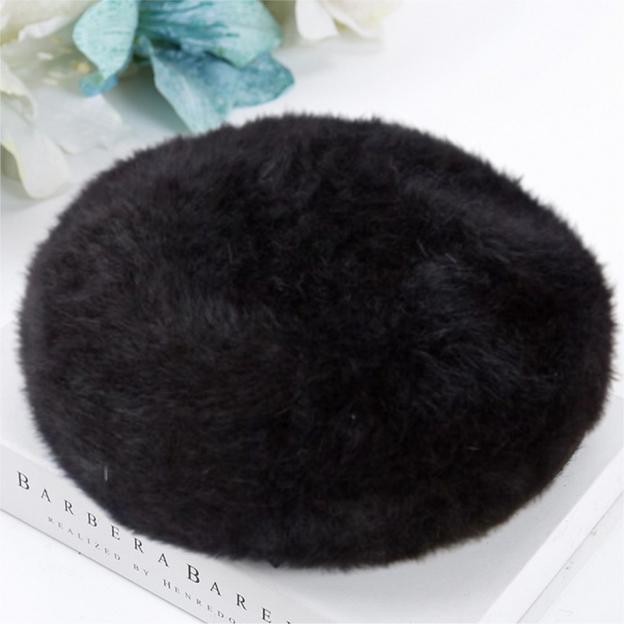 Caciulita eleganta din lana de Angora (NEAGRA) - marime UNIVERSALA [5]