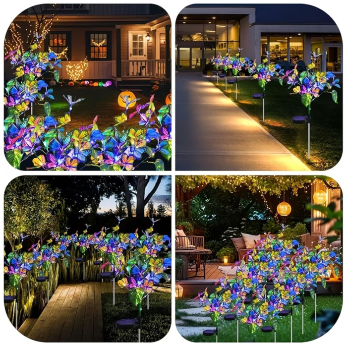 Decoratiuni solare luminoase - Fluturi [6]