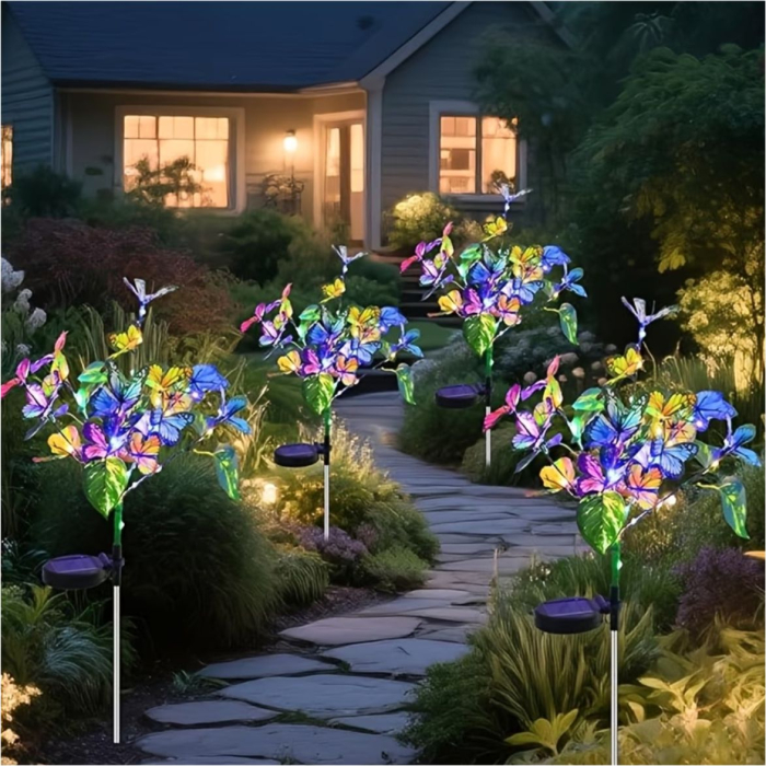 Decoratiuni solare luminoase - Fluturi [3]