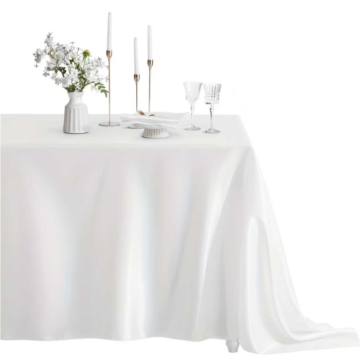 Fata de masa de Paste din satin lux - Elegance Lux (ALB) [4]