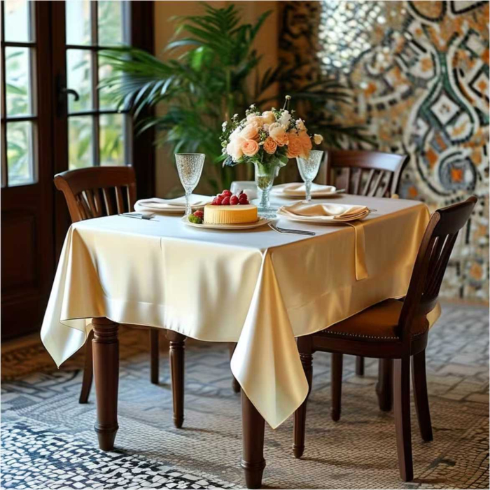 Fata de masa de Paste din satin lux - Elegance Lux (ARAMIU) [4]