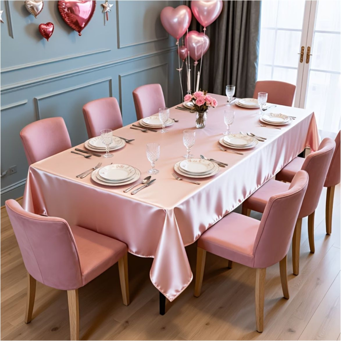 Fata de masa de Paste din satin lux - Elegance Lux (ROZ) [3]
