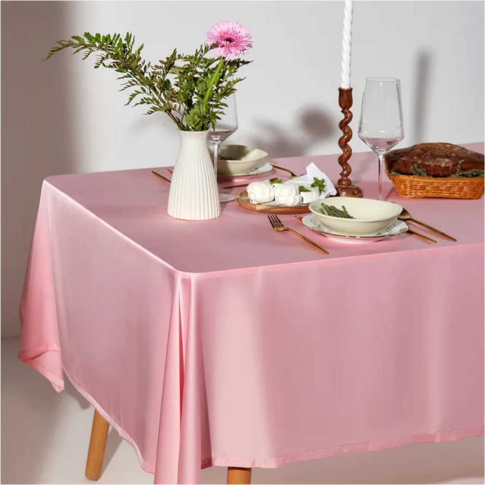 Fata de masa de Paste din satin lux - Elegance Lux (ROZ) [2]