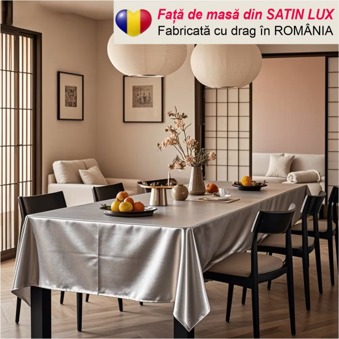 Fata de masa eleganta din satin lux - Elegance Lux (GRI) [2]