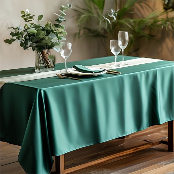 Fata de masa eleganta din satin lux - Elegance Lux (VERDE) [6]