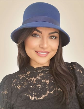 Palarie dama PARIS LUX -palarie albastru, reglabila [2]