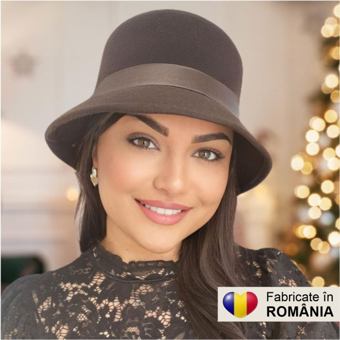 Palarie dama PARIS LUX -palarie maro, reglabila [5]