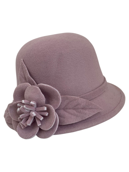 Palarie dama fetru Rose-palarie roz, palarie reglabila [6]