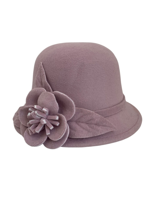 Palarie dama fetru Rose-palarie roz, palarie reglabila [5]