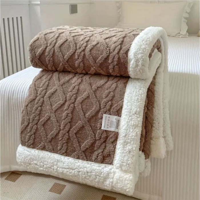 Patura groasă Cocolino Lux cu 2 fete, captusita cu blanita, 200*230 cm (MARO) [1]