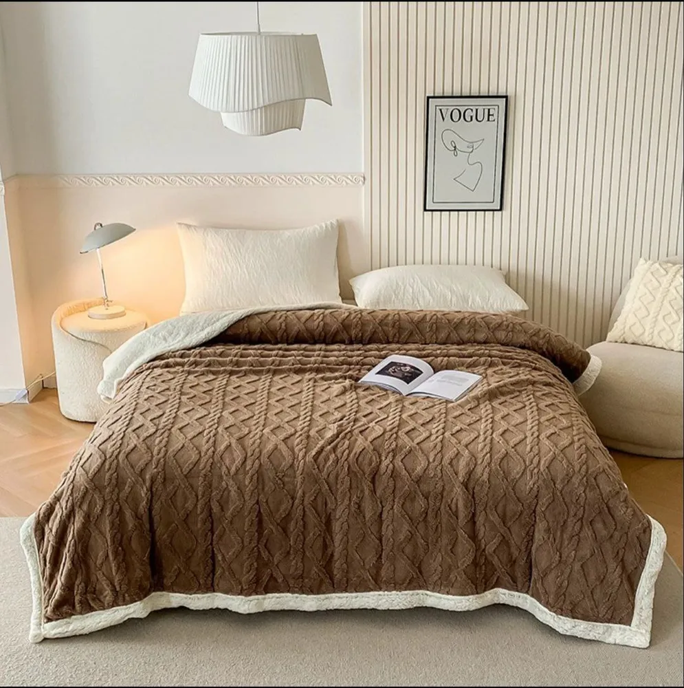 Patura groasă Cocolino Lux cu 2 fete, captusita cu blanita, 200*230 cm (MARO) [3]