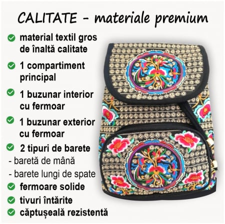 Rucsac elegant de dama - Fantezie in Rosu [7]