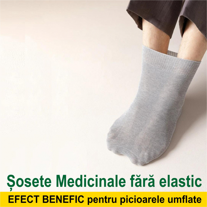 Set 5 perechi de sosete medicinale fara elastic - 2 marimi (culori inchise) [4]