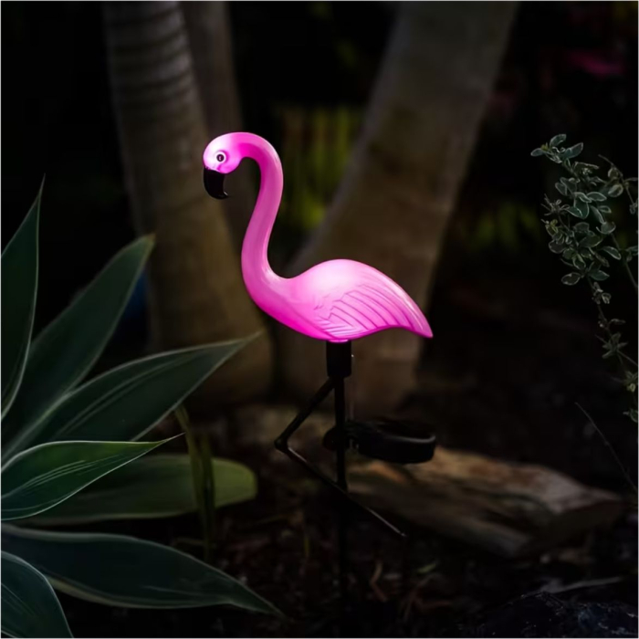 Decorațiuni solare luminoase - Flamingo Roz [9]