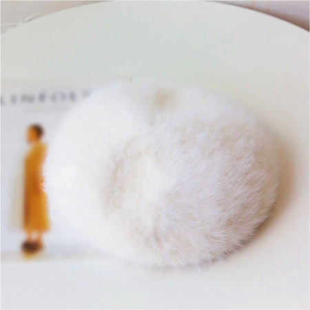 Caciulita eleganta din lana de Angora (CREM) - marime UNIVERSALA [2]