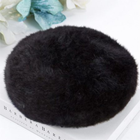 Caciulita eleganta din lana de Angora (NEGRU) - marime UNIVERSALA [2]
