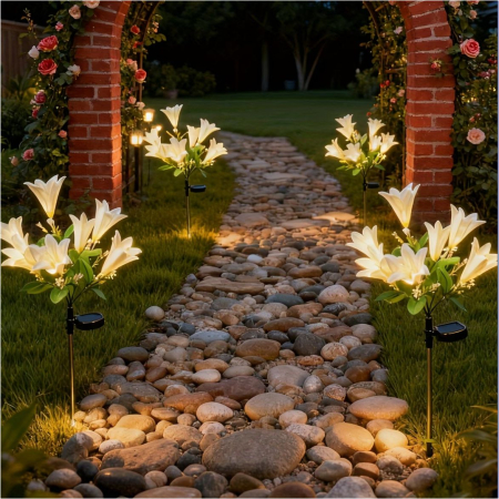 Decoratiuni solare luminoase - Crini [2]