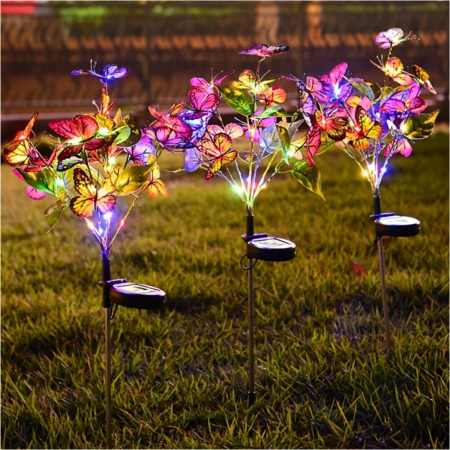 Decoratiuni solare luminoase - Fluturi [1]