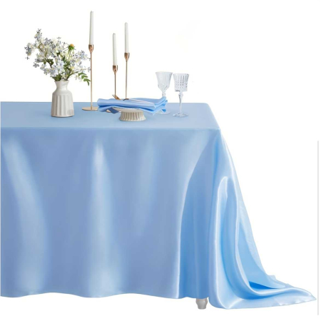 Fata de masa de Paste din satin lux - Elegance Lux (ALBASTRU deschis) [1]