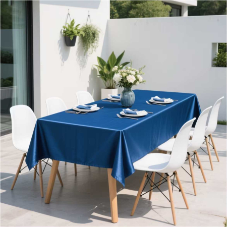 Fata de masa de Paste din satin lux - Elegance Lux (ALBASTRU inchis) [2]