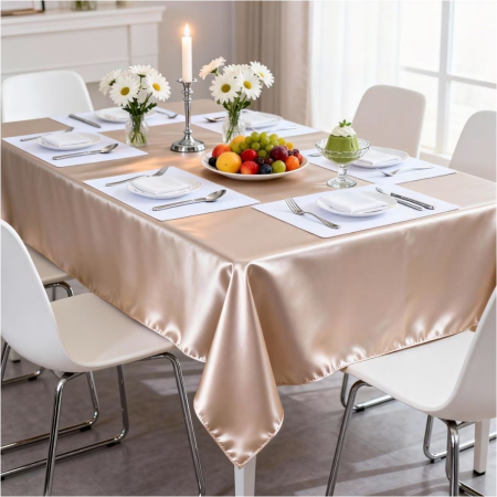 Fata de masa eleganta din satin lux - Elegance Lux (BEJ sampanie) [3]