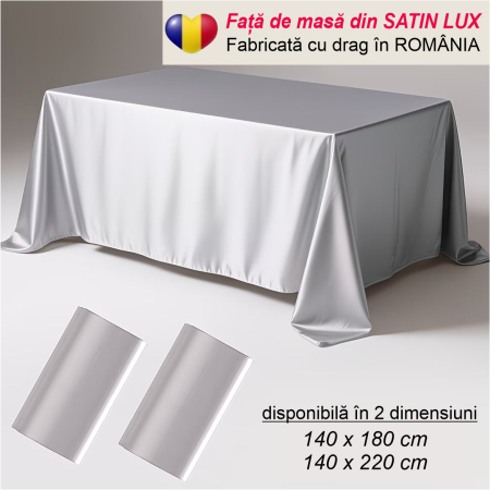 FETE DE MASA PASTE - Fata de masa de Paste din satin lux - Elegance Lux (GRI)