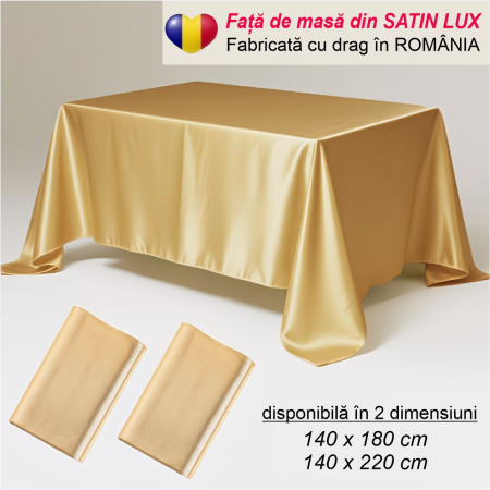 FETE DE MASA PASTE - Fata de masa de Paste din satin lux - Elegance Lux (ARAMIU)