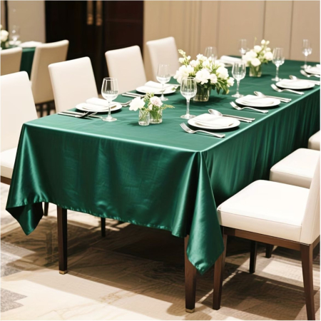 Fata de masa eleganta din satin lux - Elegance Lux (VERDE) [3]