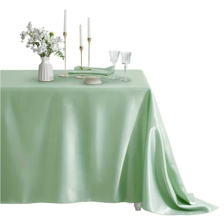 Fata de masa de Paste din satin lux - Elegance Lux (VERDE deschis) [1]