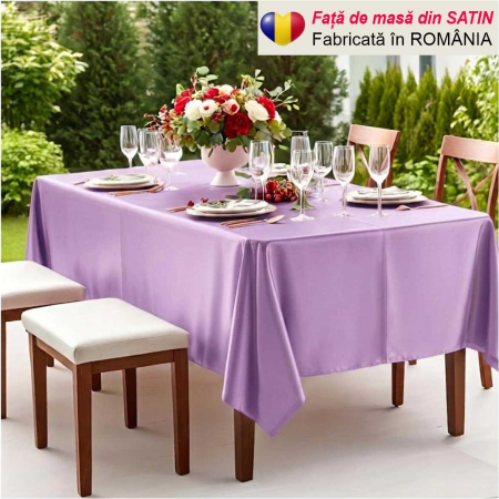 FETE MASA - Fata de masa eleganta din satin lux - Elegance Lux (LILA)