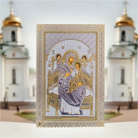 Icoana Maica Domnului cu Pruncul Iisus si Ingerii (33x47 cm) [3]