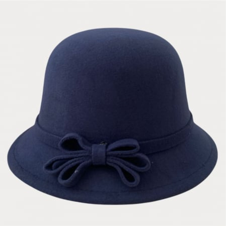 Palarie de dama cu boruri rotunde MONALISA (BLEUMARIN) - marime unica, reglabila [2]