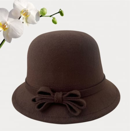 Palarie de dama cu boruri rotunde MONALISA (MARO mahon) - marime unica, reglabila [3]