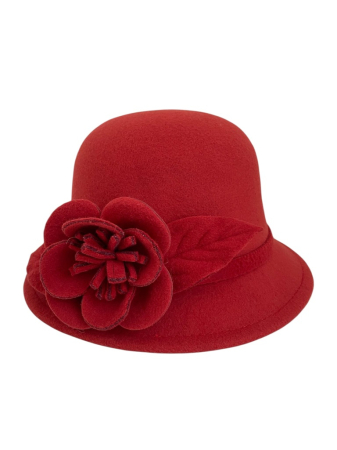 Palarie dama fetru Rose-palarie rosu, palarie reglabila [4]