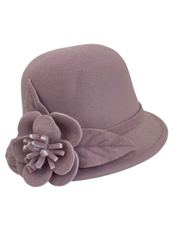 Palarie dama fetru Rose-palarie roz, palarie reglabila [5]